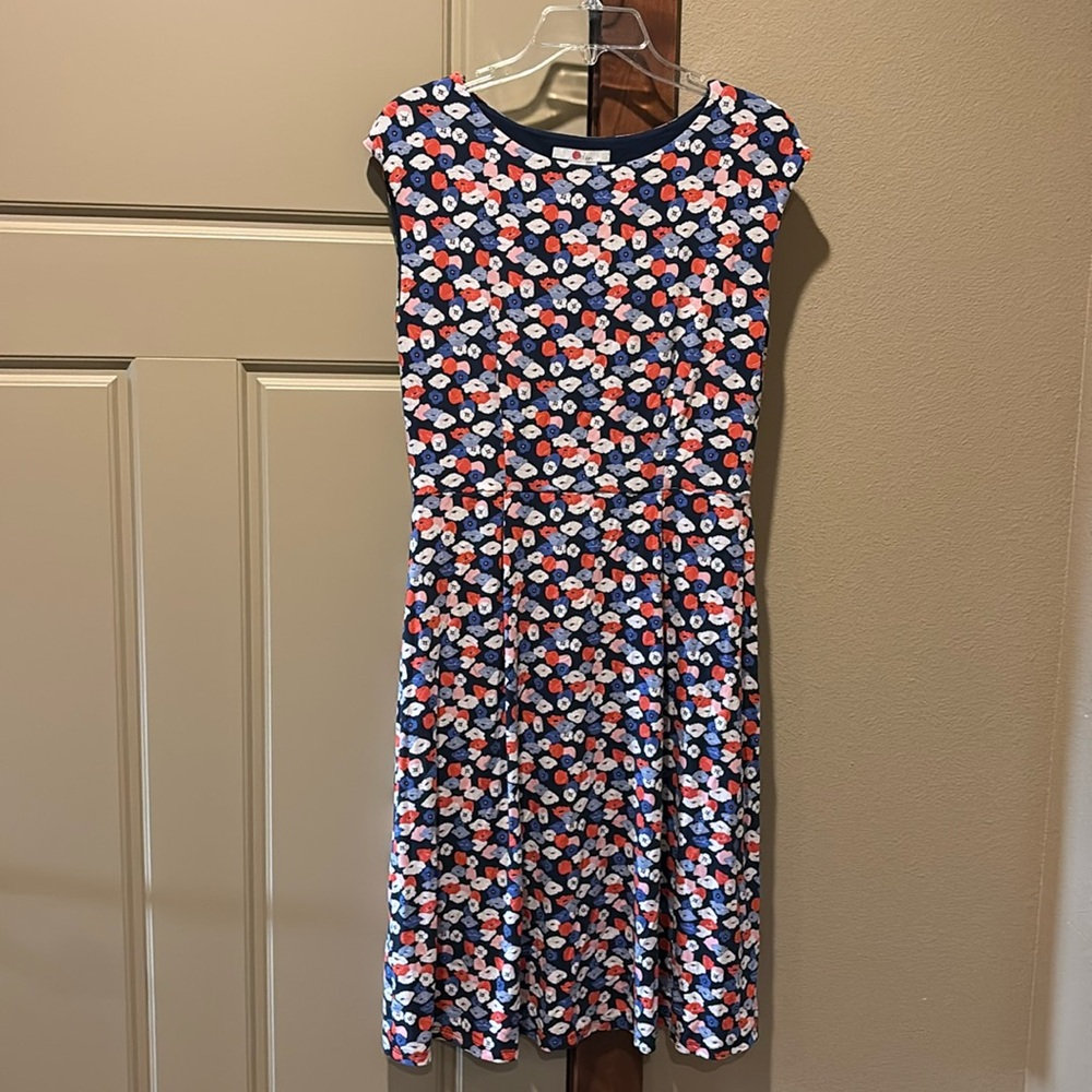 Boden floral boatneck dress